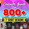 800+ DC & MARVEL – Characters T-Shirt Design + Lifetime Updates