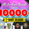 10000+ All-In-One Design Bundle: Includes 200,000+ Chat GPT Prompt bundle